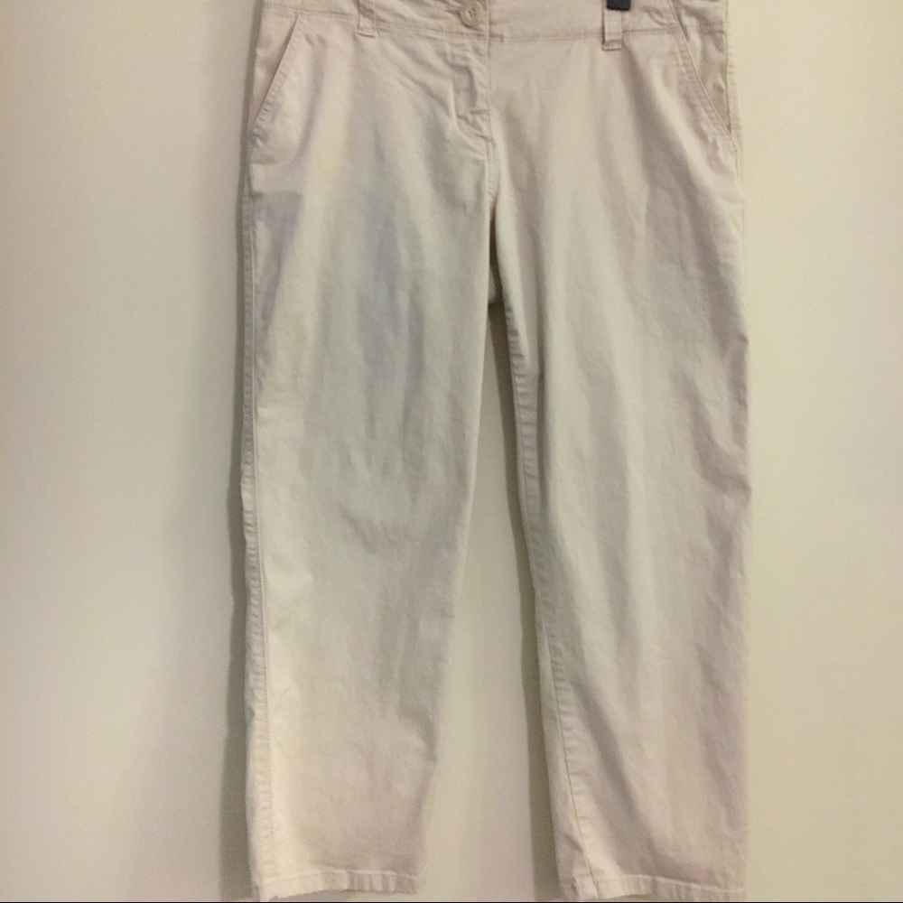 Crown & Ivy Khaki Cropped Pants Size 4